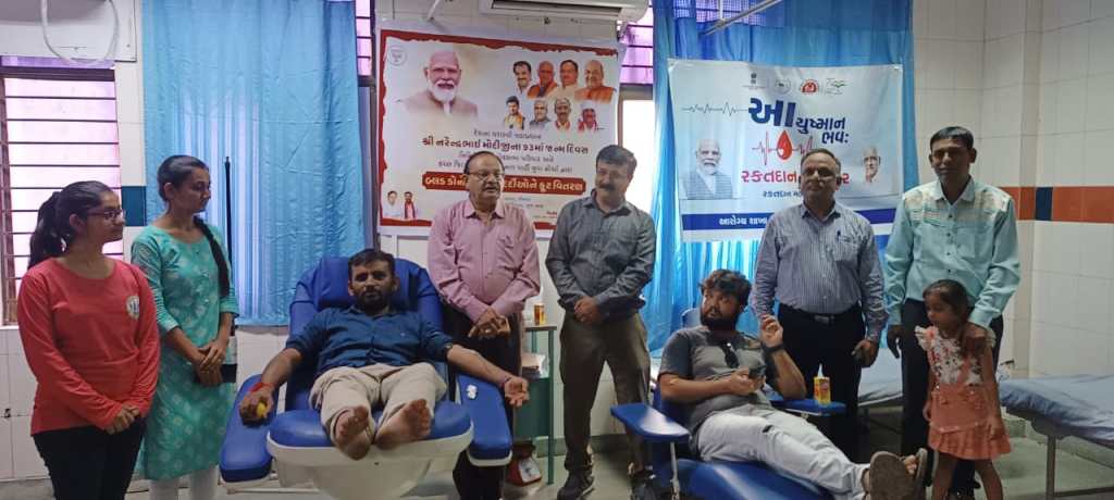 જી. કે. જન. અદાણી હોસ્પિ.દ્વારા સપ્ટે.માં ૭ કેમ્પ યોજી ૧૩૭૩ યુનિટ રક્ત એકત્રિત&nbsp;કરાયું