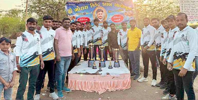 ગૌસેવાના લાભાર્થે આયોજિત ક્રિકેટ સ્પર્ધામાં પાંચ લાખ રૂપિયા&nbsp;એકત્ર