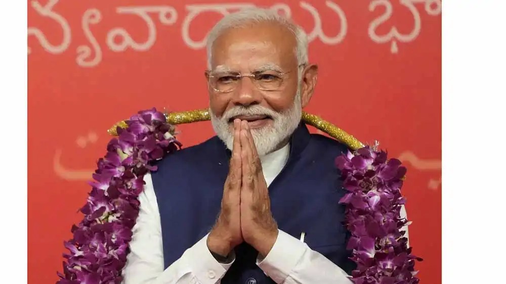 નરેન્દ્ર મોદીના વડાપ્રધાન તરીકેના શપથગ્રહણ 9 જૂન, 2024 રવિવારના રોજ સાંજે 6&nbsp;વાગ્યે