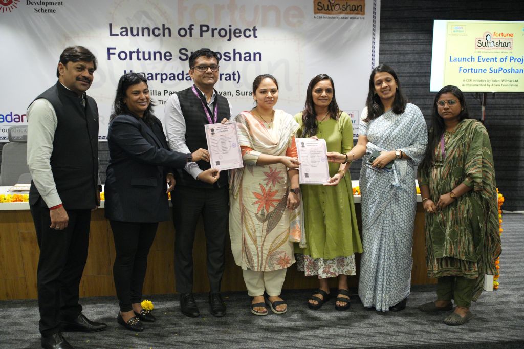 અદાણી ફાઉન્ડેશનનો ફોર્ચ્યુન સુપોષણ પ્રોજેક્ટ સુરતના ઉમરાપાડામાં શરૂ&nbsp;થયો