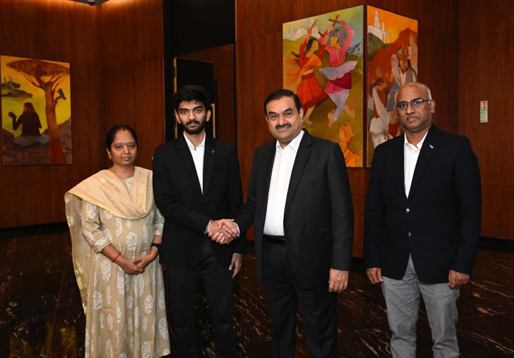 ગૌતમ અદાણીએ વર્લ્ડ ચેસ ચેમ્પિયન ડી ગુકેશની ઐતિહાસિક સિદ્ધિ&nbsp;બિરદાવી