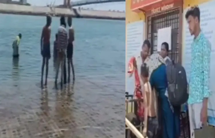 દ્વારકાની ગોમતી નદીમાં અચાનક પાણીનો પ્રવાહ વધતાં પરિવાર&nbsp;ફસાયો