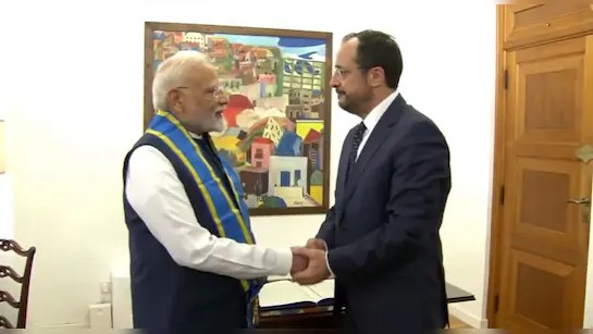 સાઇપ્રસે PM મોદીને સર્વોચ્ચ સન્માન&nbsp;આપ્યું