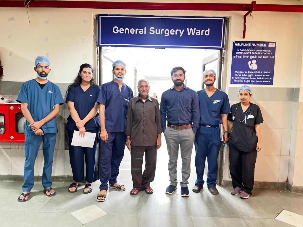 જીકે જન. હોસ્પિ.ના સર્જરી વિભાગે હાયટસ હર્નીયાની સફળ સર્જરી કરતાં દર્દી ફરી પ્રકૃતિદત્ત જીવન જીવે&nbsp;છે