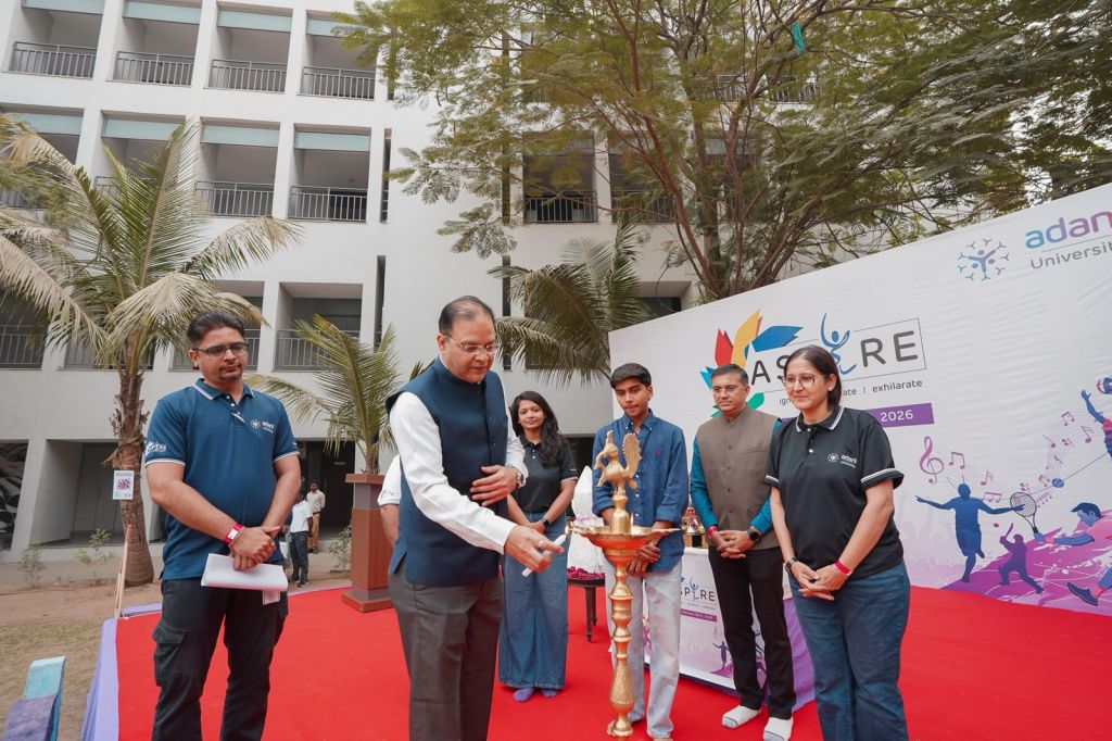અદાણી યુનિવર્સિટી દ્વારા વાર્ષિક આંતરકોલેજ સાંસ્કૃતિક અને રમતગમત મહોત્સવ ‘ASPIRE 2026’ નું&nbsp;આયોજન