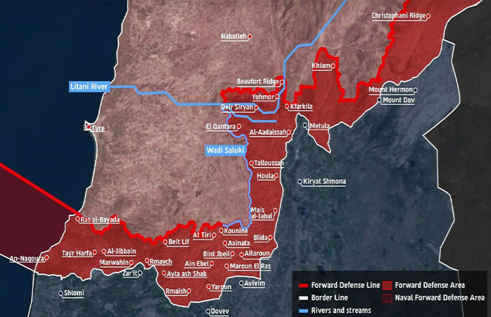 ઇઝરાયલે લેબેનોનમાં ‘બફર ઝોન’નો નકશો જાહેર&nbsp;કર્યો